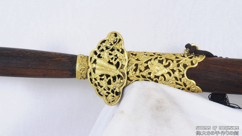 Hand Forged Folded Steel Blade Jian Kung Fu Chinese Martial Arts Wushu Tai Chi Sword