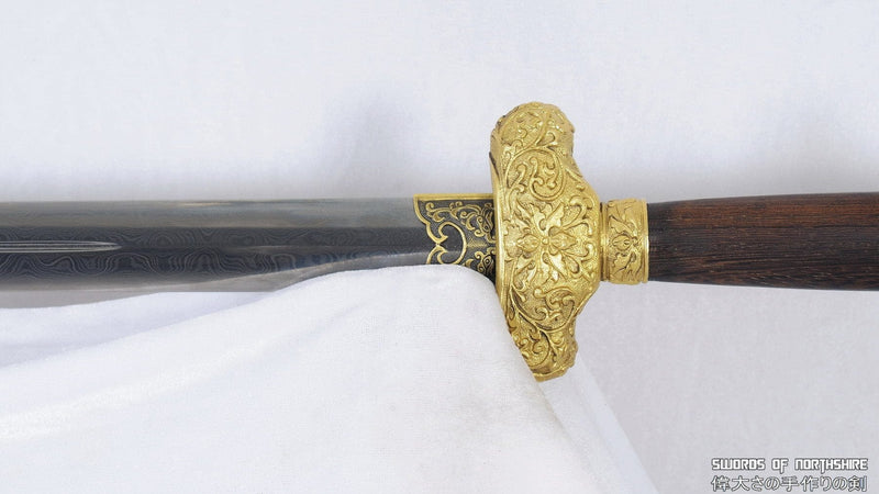 Hand Forged Folded Steel Straight Blade Jian Wushu Chinese Martial Arts Kung Fu Tai Chi Sword