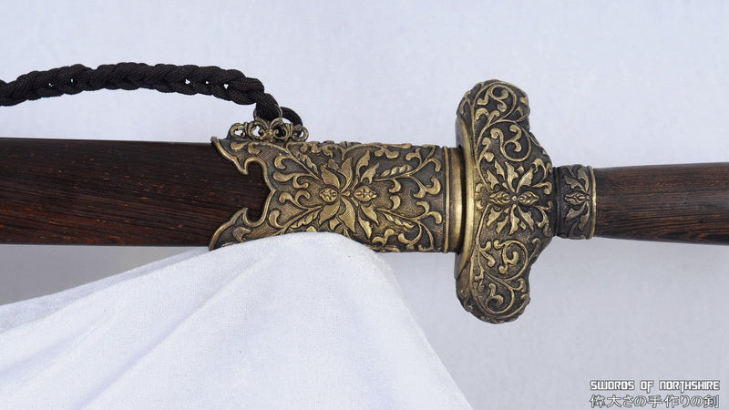 Folded Steel Blade Battle Ready Jian Kung Fu Wushu Chinese Martial Arts Tai Chi Sword