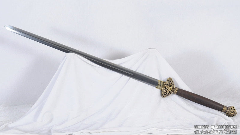 Hand Forged Folded Steel Blade Han Jian Kung Fu Wushu Chinese Martial Arts Tai Chi Sword