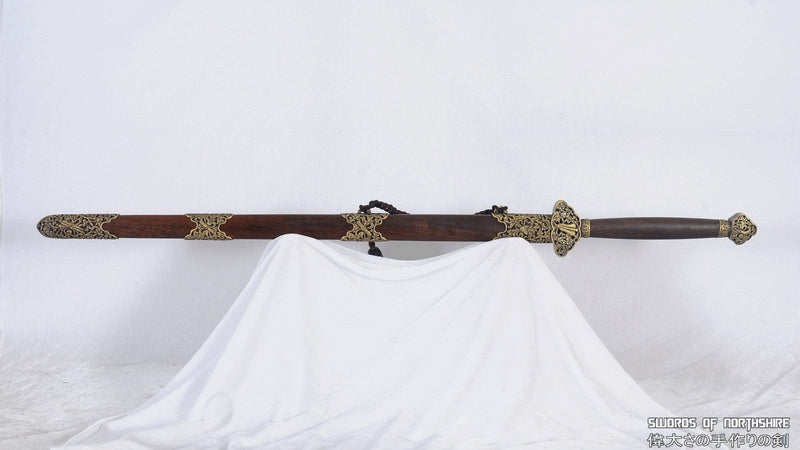 Hand Forged Folded Steel Blade Han Jian Kung Fu Wushu Chinese Martial Arts Tai Chi Sword