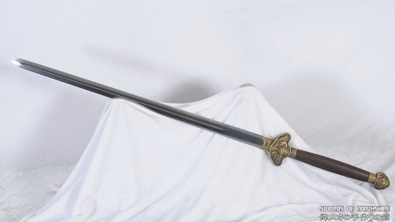 Hand Forged Folded Steel Blade Han Jian Wushu Chinese Martial Arts Kung Fu Tai Chi Sword