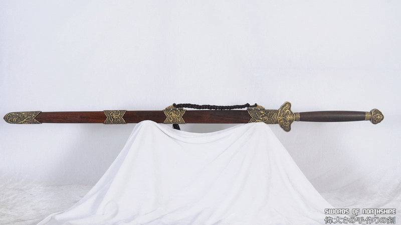 Hand Forged Folded Steel Blade Han Jian Wushu Chinese Martial Arts Kung Fu Tai Chi Sword