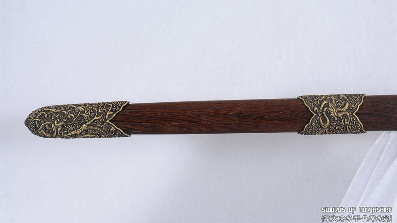 Hand Forged Folded Steel Blade Han Jian Wushu Chinese Martial Arts Kung Fu Tai Chi Sword