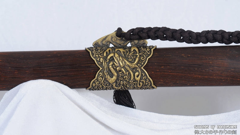 Hand Forged Folded Steel Blade Han Jian Wushu Chinese Martial Arts Kung Fu Tai Chi Sword