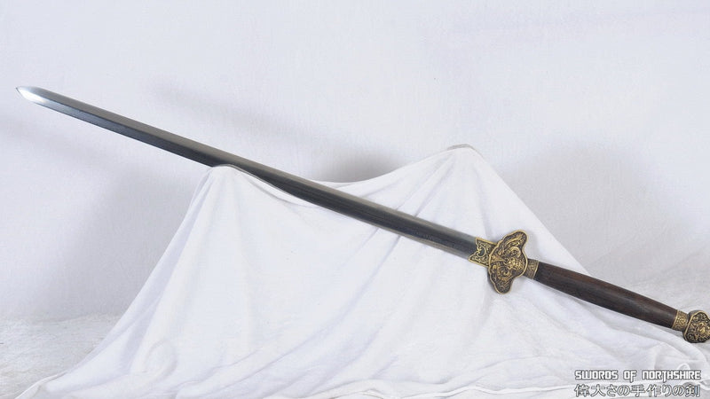 Hand Forged Folded Steel Blade Han Jian Kung Fu Chinese Martial Arts Wushu Tai Chi Sword