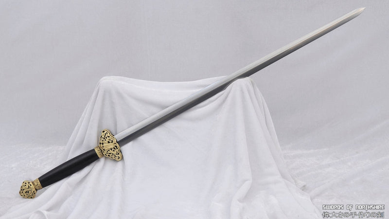 Folded Steel Blade Battle Ready Han Jian Kung Fu Wushu Chinese Martial Arts Tai Chi Sword