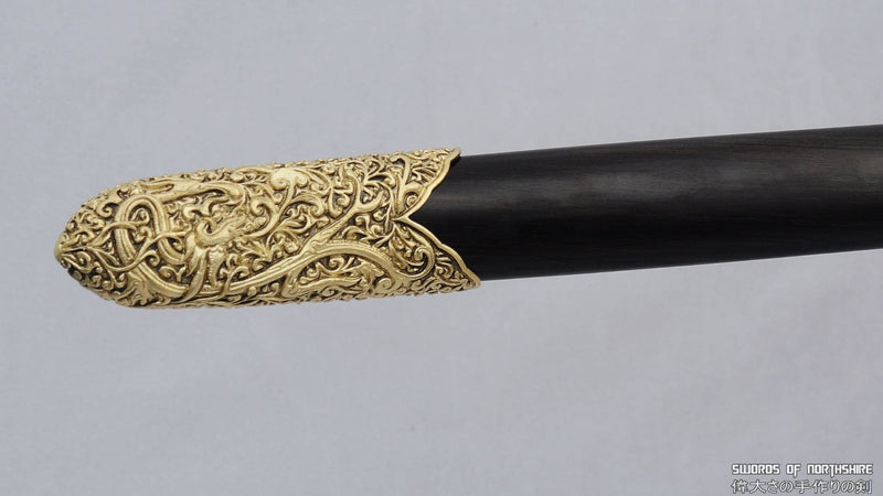 Folded Damascus Steel Blade Han Jian Kung Fu Wushu Chinese Martial Arts Tai Chi Sword