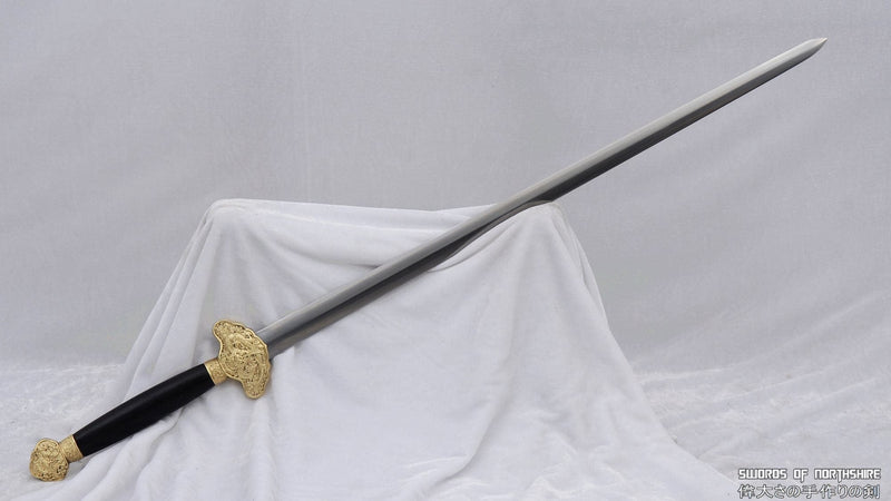 Folded Damascus Steel Blade Han Jian Kung Fu Wushu Chinese Martial Arts Tai Chi Sword