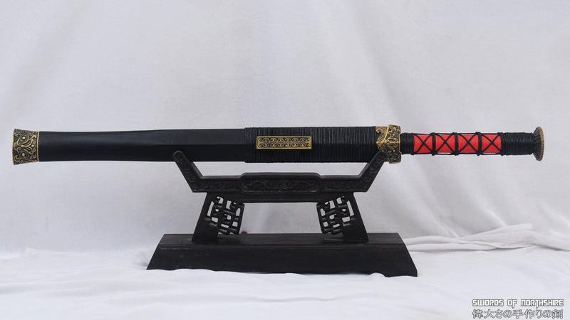 Folded Steel Etched Blade Han Jian Kung Fu Wushu Chinese Martial Arts Tai Chi Sword