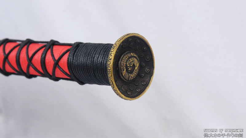 Folded Steel Etched Blade Han Jian Kung Fu Wushu Chinese Martial Arts Tai Chi Sword