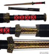 Folded Steel Blade Han Jian Ebony Wood Scabbard Kung Fu Chinese Martial Arts Tai Chi Sword