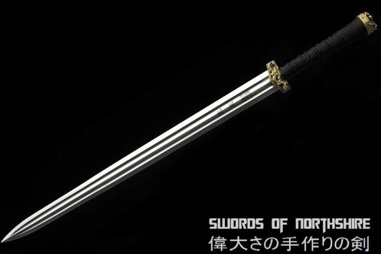 Chi Dragon Short Sword Jian Artwork of Master Shen Zhou of Shen Guanglong