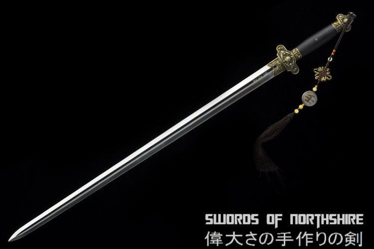 Good Fortune Damascus Steel Blade Jian Kung Fu Chinese Martial Arts Wushu Tai Chi Sword