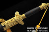 Gold Plated Luminary Damascus Steel Blade Jian Kung Fu Chinese Martial Arts Tai Chi Sword