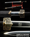 Han Jian Damascus Steel Blade Kung Fu Chinese Martial Arts Tai Chi Sword Forged by Shenzhou