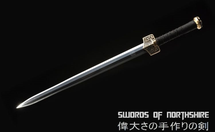 Han Jian Damascus Steel Blade Kung Fu Chinese Martial Arts Tai Chi Sword Forged by Shenzhou