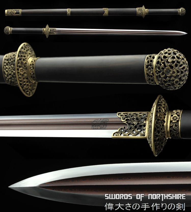 Flora Jian Damascus Steel Blade Kung Fu Chinese Martial Arts Wushu Tai Chi Sword