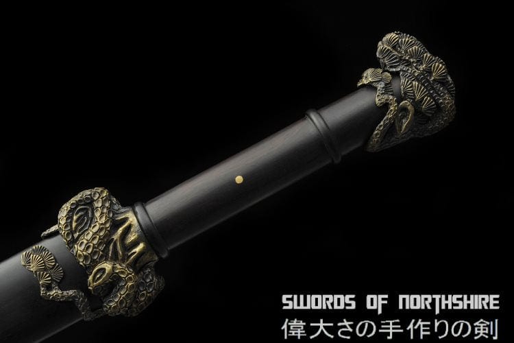 Coral Snake Jian Pattern Steel Blade Kung Fu Chinese Martial Arts Wushu Tai Chi Sword