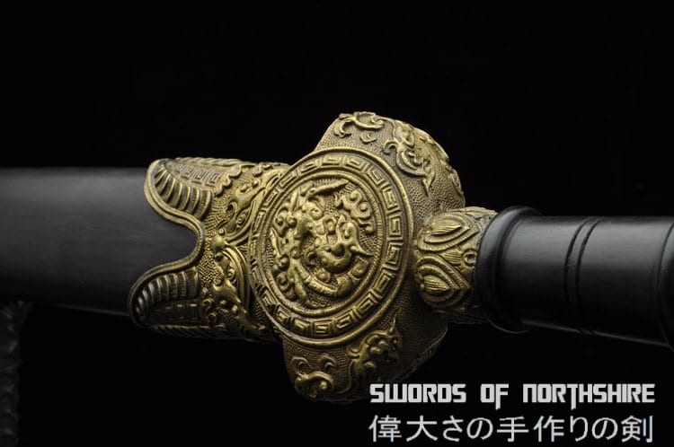Three Dragons Longsword Pattern Steel Blade Kung Fu Chinese Martial Arts Tai Chi Jian Sword