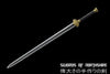 Three Dragons Longsword Pattern Steel Blade Kung Fu Chinese Martial Arts Tai Chi Jian Sword