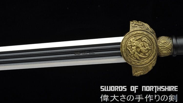 Three Dragons Longsword Pattern Steel Blade Kung Fu Chinese Martial Arts Tai Chi Jian Sword