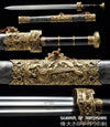 Chinese Tiger God Jian Pattern Steel Blade Kung Fu Martial Arts Wushu Tai Chi Sword