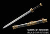 Chinese Tiger God Jian Pattern Steel Blade Kung Fu Martial Arts Wushu Tai Chi Sword