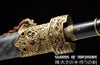 Chinese Tiger God Jian Pattern Steel Blade Kung Fu Martial Arts Wushu Tai Chi Sword