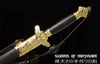 Peony Gold Plated Jian Damascus Steel Blade Kung Fu Chinese Martial Arts Tai Chi Sword