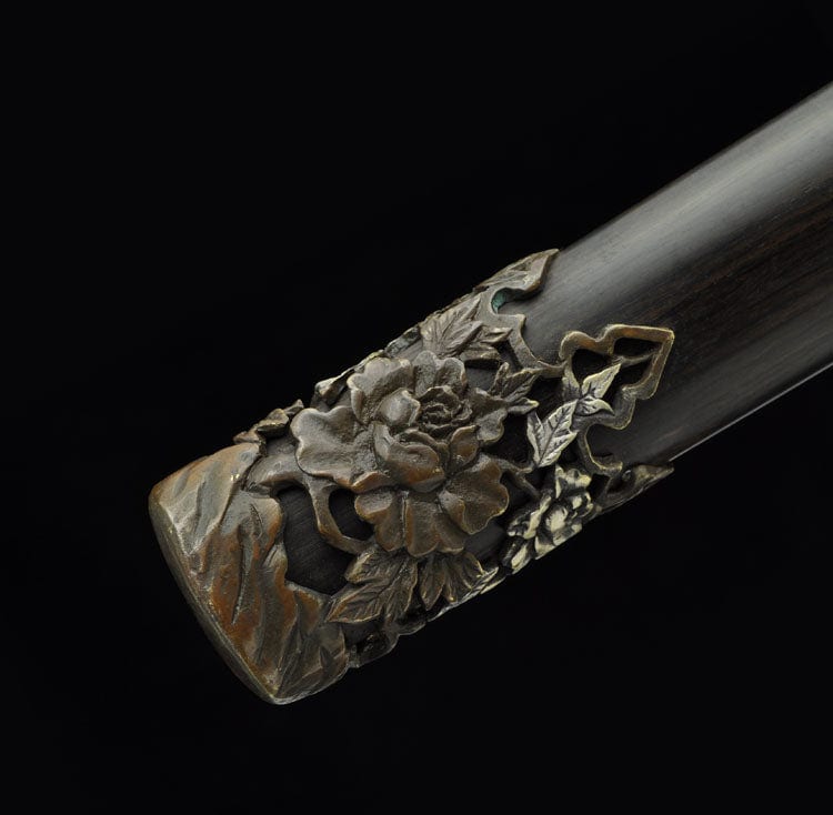 Flower of Fire Katana (Damascus Steel)