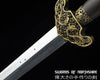 Twin Dragon Jian Damascus Steel Blade Kung Fu Chinese Martial Arts Wushu Tai Chi Sword