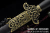 Yggdrasil Jian Folded Damascus Steel Blade Kung Fu Chinese Martial Arts Wushu Tai Chi Sword