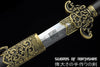 Yggdrasil Jian Folded Damascus Steel Blade Kung Fu Chinese Martial Arts Wushu Tai Chi Sword