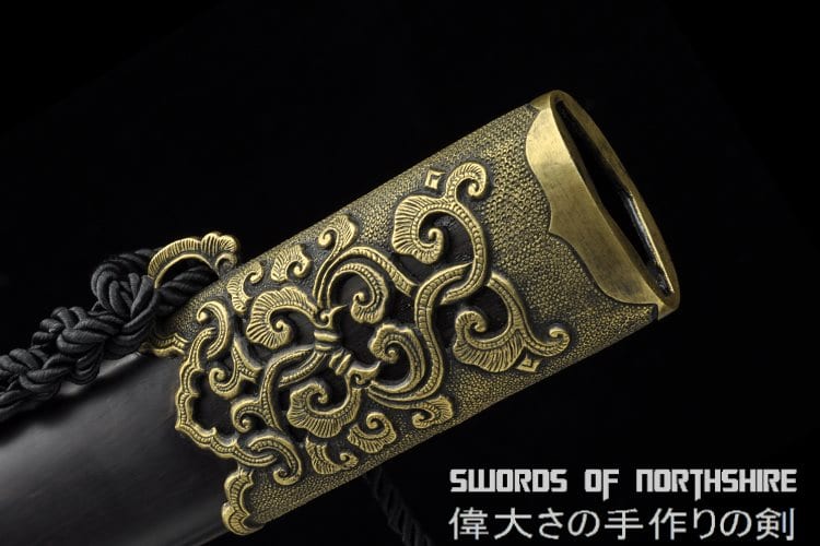 Yggdrasil Jian Folded Damascus Steel Blade Kung Fu Chinese Martial Arts Wushu Tai Chi Sword
