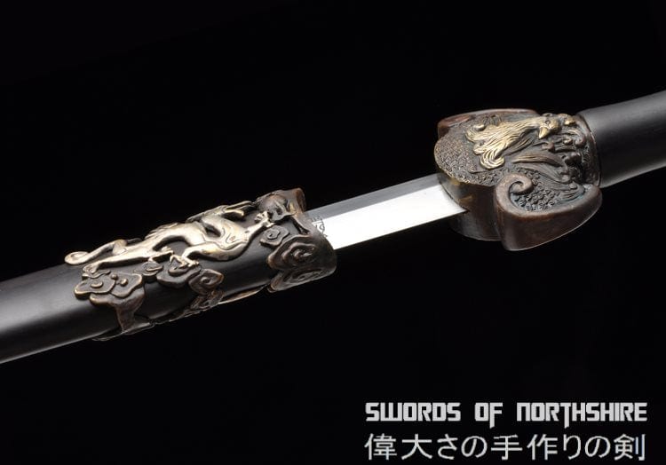 Four Symbols Jian Azure Dragon Vermilion Bird White Tiger & Black Tortoise Chinese Sword