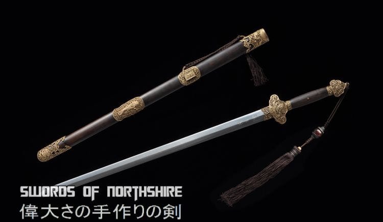 Flying Dragon Chinese Sword Hand Forged Folded Steel Blade Battle Ready Tai Chi Jian