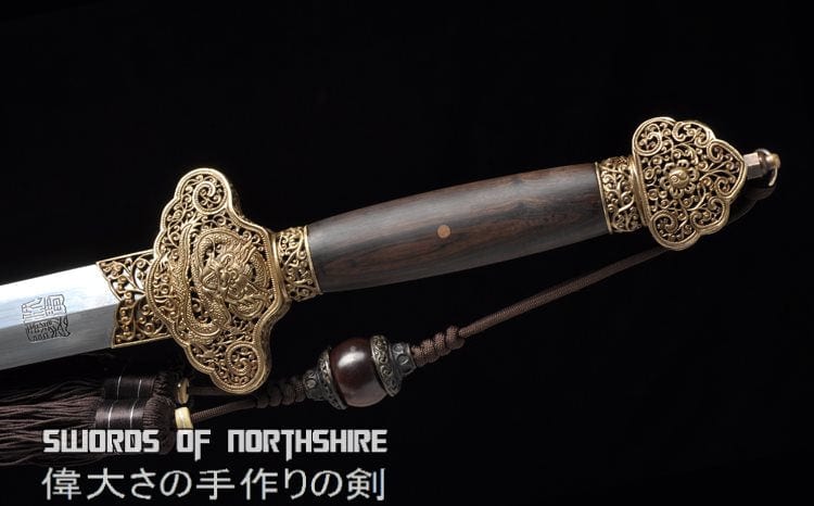 Flying Dragon Chinese Sword Hand Forged Folded Steel Blade Battle Ready Tai Chi Jian