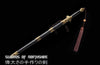 Chinese Fortune Sword Hand Forged Folded Steel Blade Battle Ready Martial Arts Tai Chi Jian