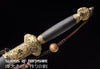 Chinese Fortune Sword Hand Forged Folded Steel Blade Battle Ready Martial Arts Tai Chi Jian