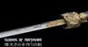 Chinese Fortune Sword Hand Forged Folded Steel Blade Battle Ready Martial Arts Tai Chi Jian