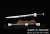 King of Yue Goujian Sword Hand Forged Folded Steel Silver Plated Chinese Tai Chi Jian