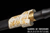 King of Yue Goujian Sword Hand Forged Folded Steel Gold & Silver Plated Chinese Tai Chi Jian