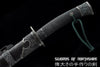 Iron Dragon Chinese Sword Clay Tempered & Folded Steel Blade Full Rayskin Wrap Tai Chi Dao