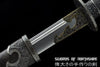 Iron Dragon Chinese Sword Clay Tempered & Folded Steel Blade Full Rayskin Wrap Tai Chi Dao