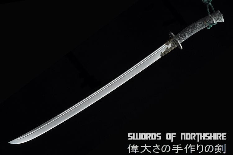 Iron Dragon Chinese Sword Clay Tempered & Folded Steel Blade Full Rayskin Wrap Tai Chi Dao
