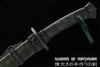 Green Dragon Chinese Sword Clay Tempered & Folded Steel Blade Full Rayskin Wrap Tai Chi Dao