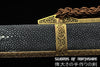 Copper Dragon Chinese Sword Clay Tempered & Folded Steel Blade Full Rayskin Wrap Dao