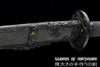 Iron Peony Chinese Dao Pattern Steel Blade Full Rayskin Wrap Martial Arts Tai Chi Sword
