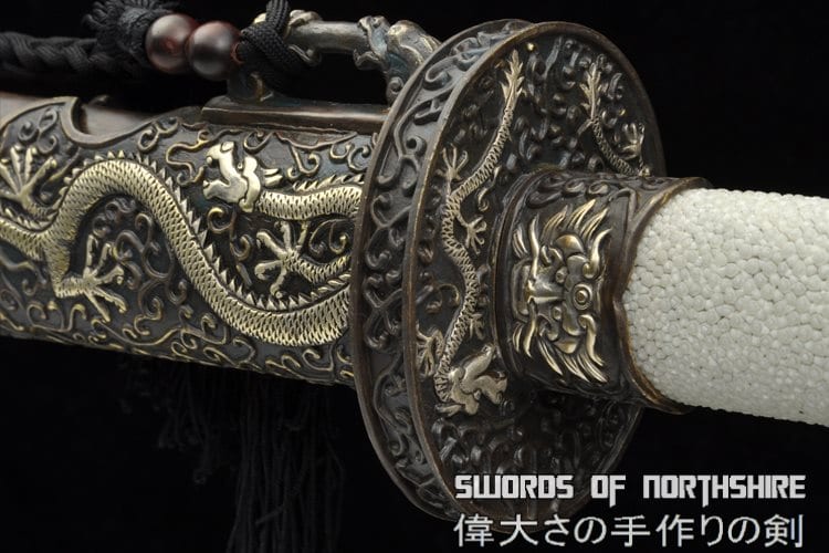 Tenglong Flying Dragon Chinese Sword Folded Steel Blade Kung Fu Martial Arts Tai Chi Dao